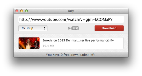 youtube downloads for mac osx